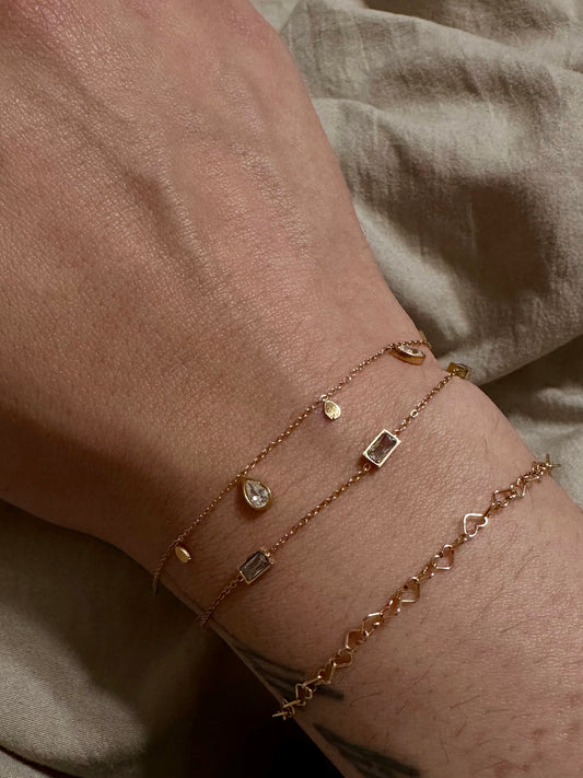 dainty charm bracelet